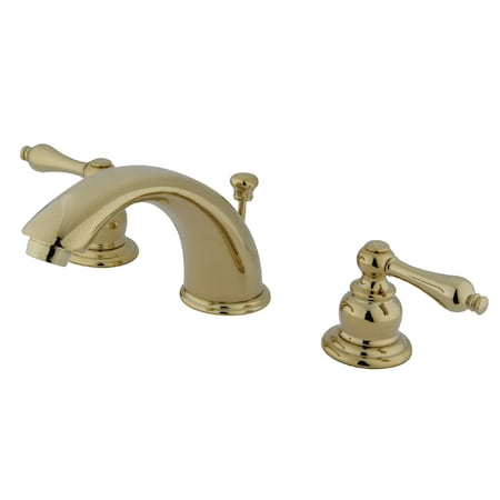 Widespread Bathroom Faucet, Polished Brass